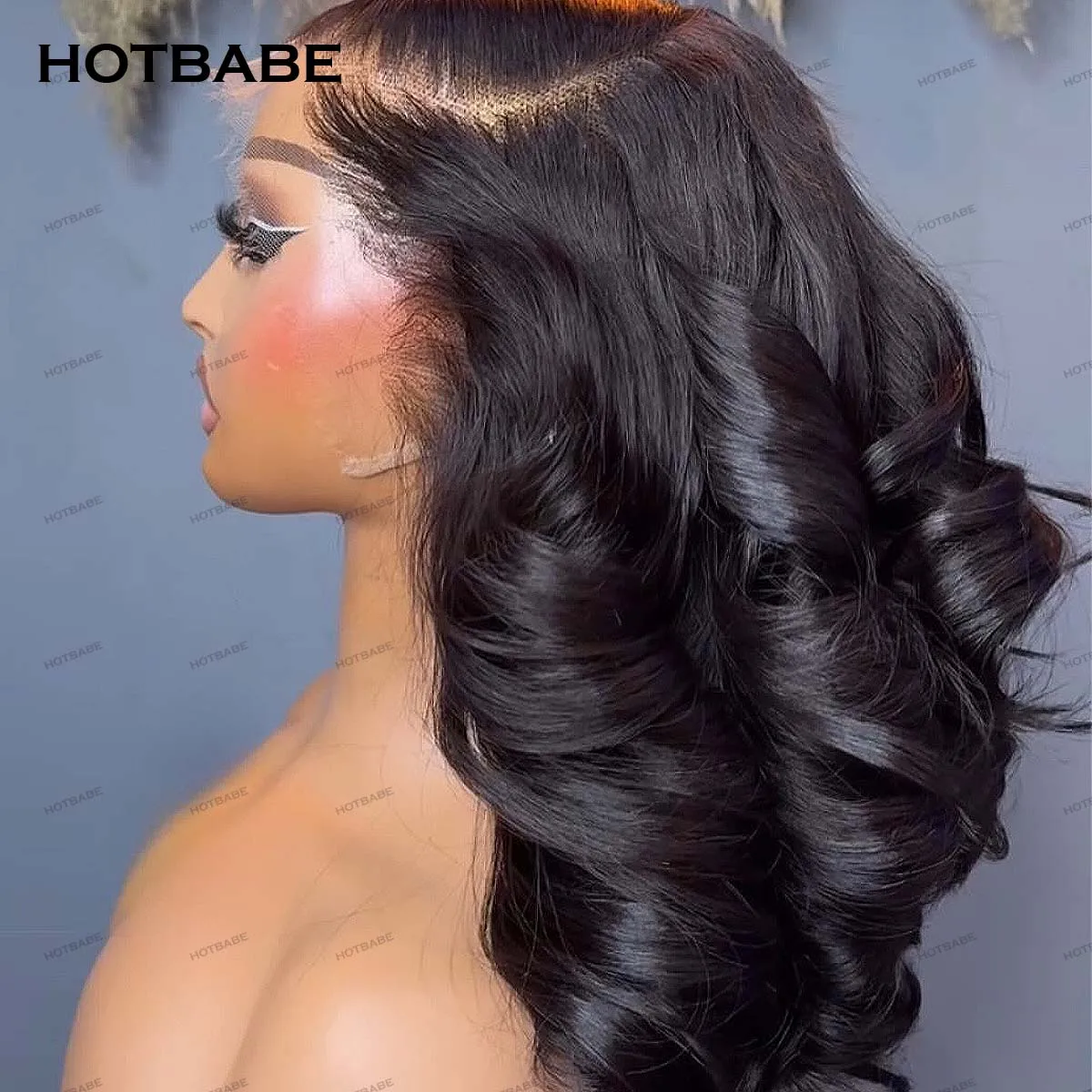 450 Density Super Double Drawn 360 HD Transparent Lace PrePlucked Bouncy Curly  Glueless Wig Human Hair 13×6 HD Lace Frontal Wig