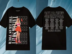 The Eras Tour 1989 TayTay Version Live Photo T-Shirt Official Website  Short Sleeves Men Women Gift Cotton Short Sleeve