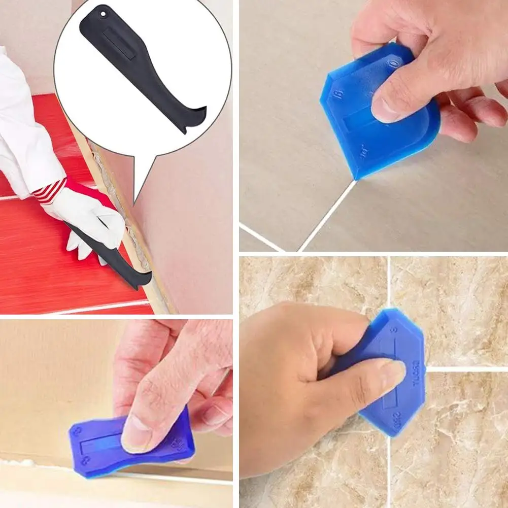 5 In 1 Silicone Remover Sealant Smooth Scraper Caulk Finisher Grout Kit Tools Floor Mould Removal Hand Tools Set Accessories Hot