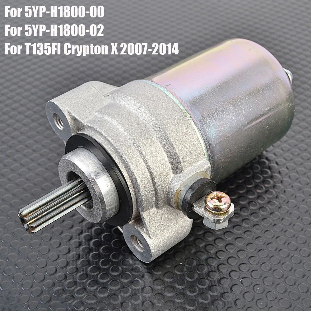 Motor de arranque eléctrico para Yamaha T135FI Crypton X 2007 - 2014 2008 2009 2010 2011 2012 2013 5YP-H1800-00 5YP-H1800-02
