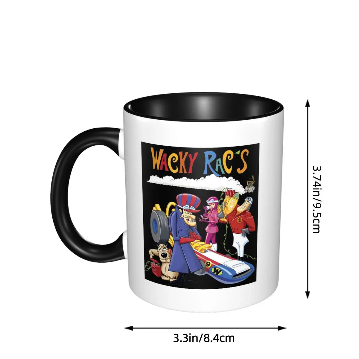 Muttley Laughings Wacky Races Cartoon Dog  Mug Funny Ceramic Coffee Cups Tea Mugs Milk Cup Drinkware Gift for Friends