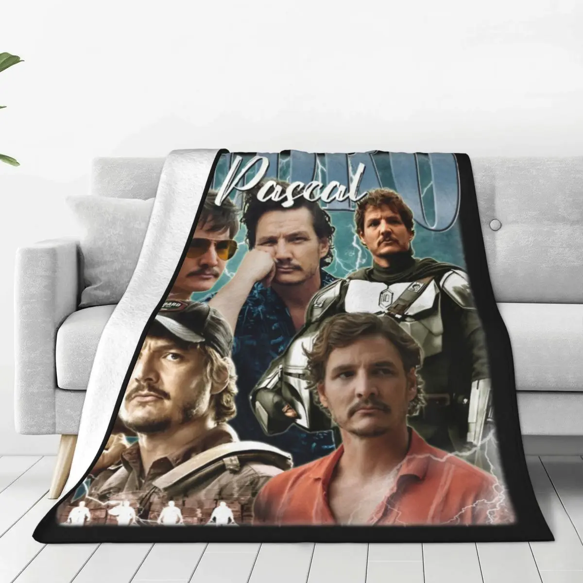 

Pedro Pascal New Merchandise Blanket Fleece All Season Bedding Sofa Throw Blankets Relax Super Soft for Home Or Travel Bedspread