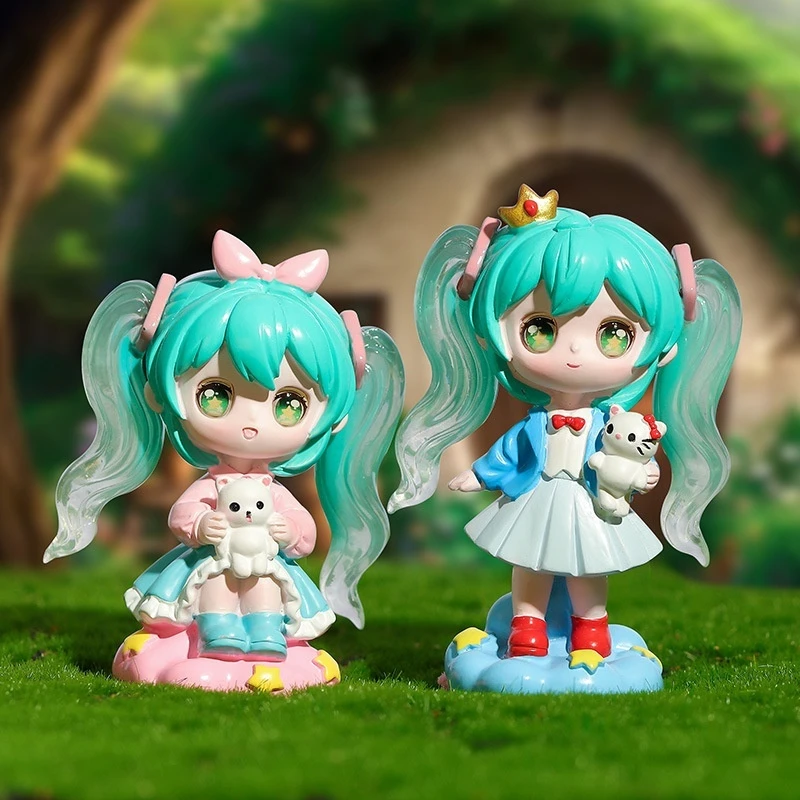 Hatsune Miku Animazione circostante Bella prima voce Cieca Box Tide Play Resina Ufficio Casa Desktop Decorazioni fatte a mano Ornamen