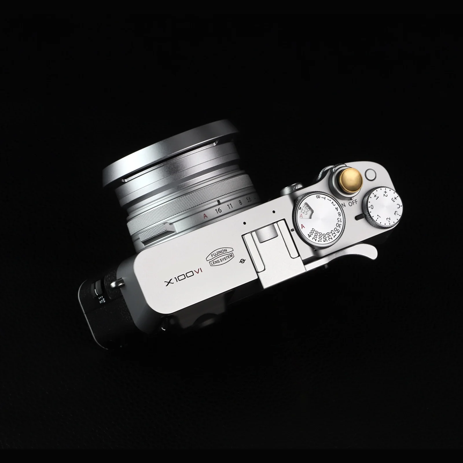 Haoge THB-X2S Metal Hot Shoe Thumb Up Rest Hand Grip per Fujifilm Fuji X100VI X100V accessori per fotocamere argento