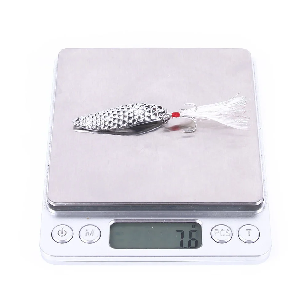 

5 pcs Metal Pineapple Texture Hard Metal Fishing Bait Fish Fishing Bait Hook Lure Reflective Hook Reusable Gifts Enthusiasts