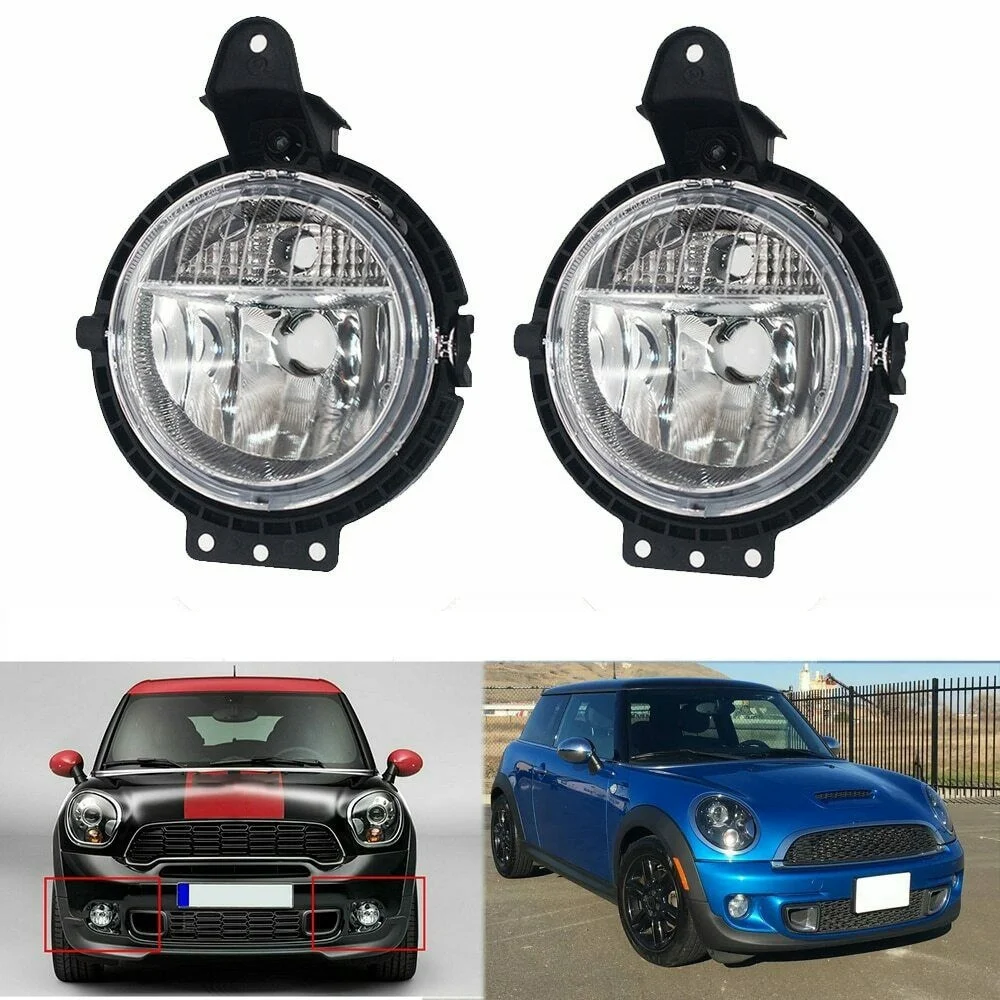 1 Pair Front Bumper Fog Light Driving Lamps for-BMW Mini Cooper R55 R56 R57 R58 59 2006-2014 63172751295