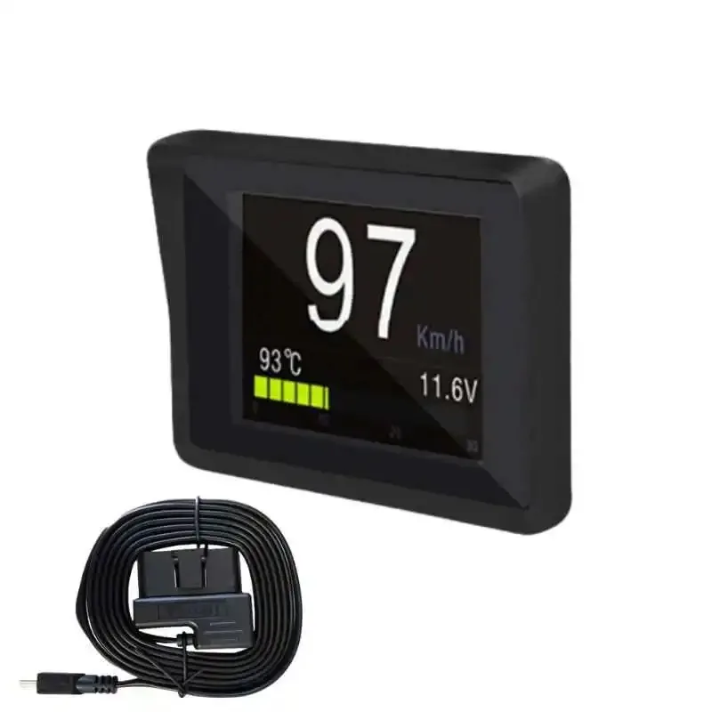 New On-board Computer Car Digital Computer Trip Display Speed Fuel Consumption Temperature Gauge OBD2 Scanner A203 NEXPEAK OBD2