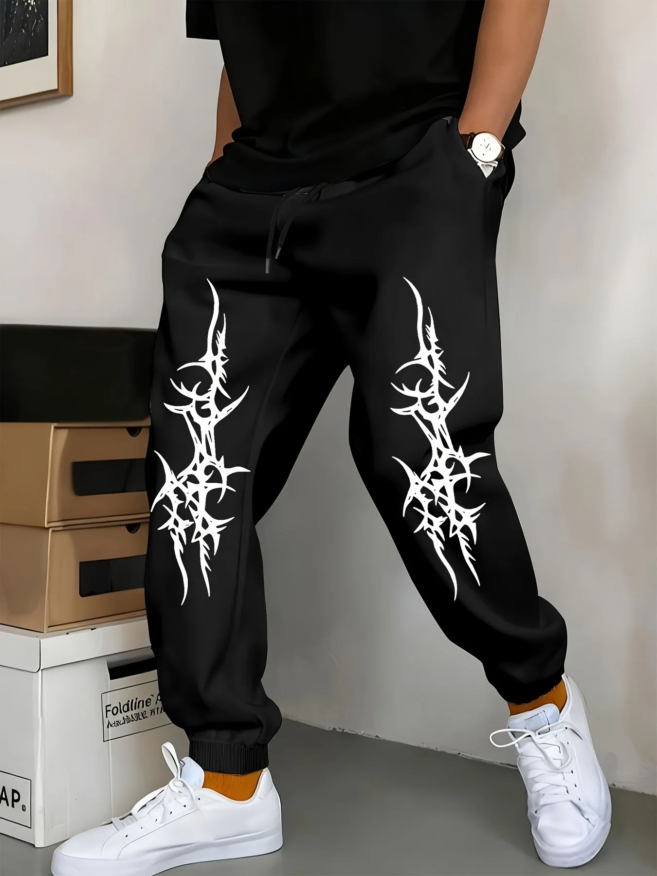 

Спортивные штаны с принтом, мужские брюки для бега, весенне-летние свободные повседневные спортивные штаны, удобные спортивные штаны, спортивные штаны