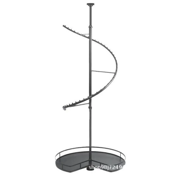 Rotating hanger 360-degree multi-functional cloakroom corner wardrobe three-layer clothes rod pants rack wardrobe basket