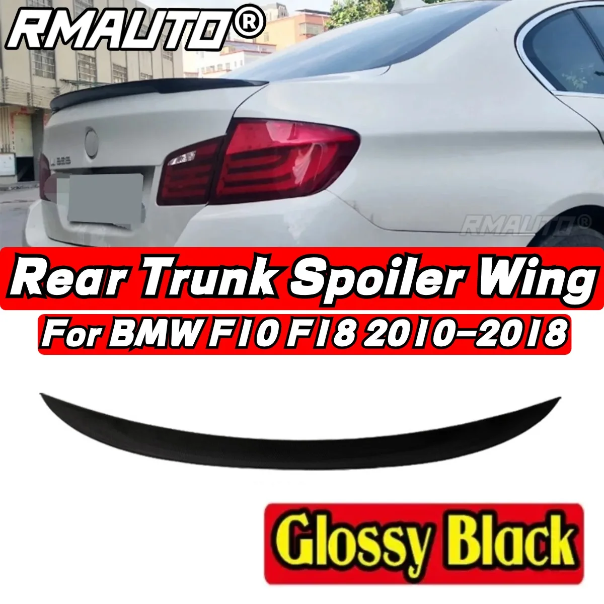 

BMW F10 Car Rear Trunk Spoiler Car Rear Spoiler Wing For BMW 5 Series F10 Sedan 2010 2011 2012 2013 2014 2015 2016 Exterior Part