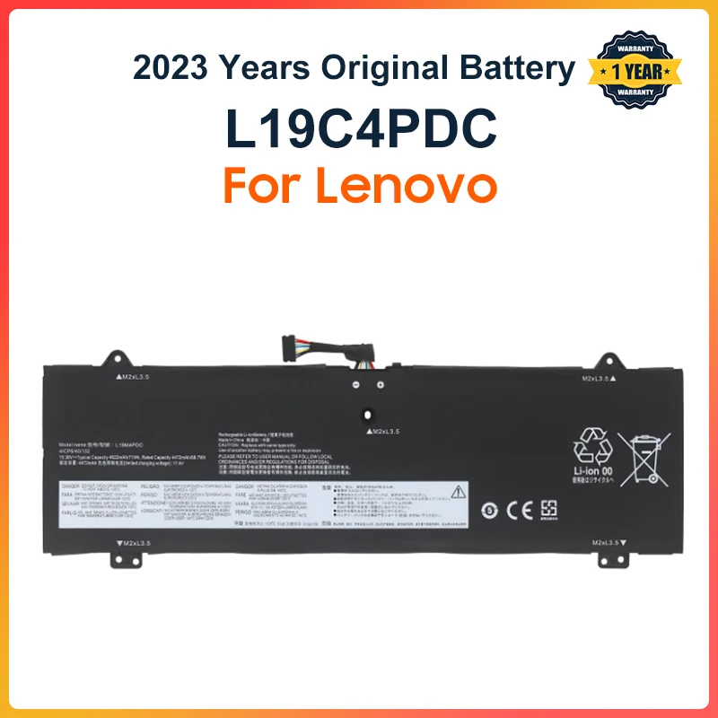 

L19C4PDC Laptop Battery For Lenovo Ideapad Yoga 7-14ITL5 7-15ITL5 Series 5B10Z26482 L19L4PDC 15.36V 4622mAh Free Tools