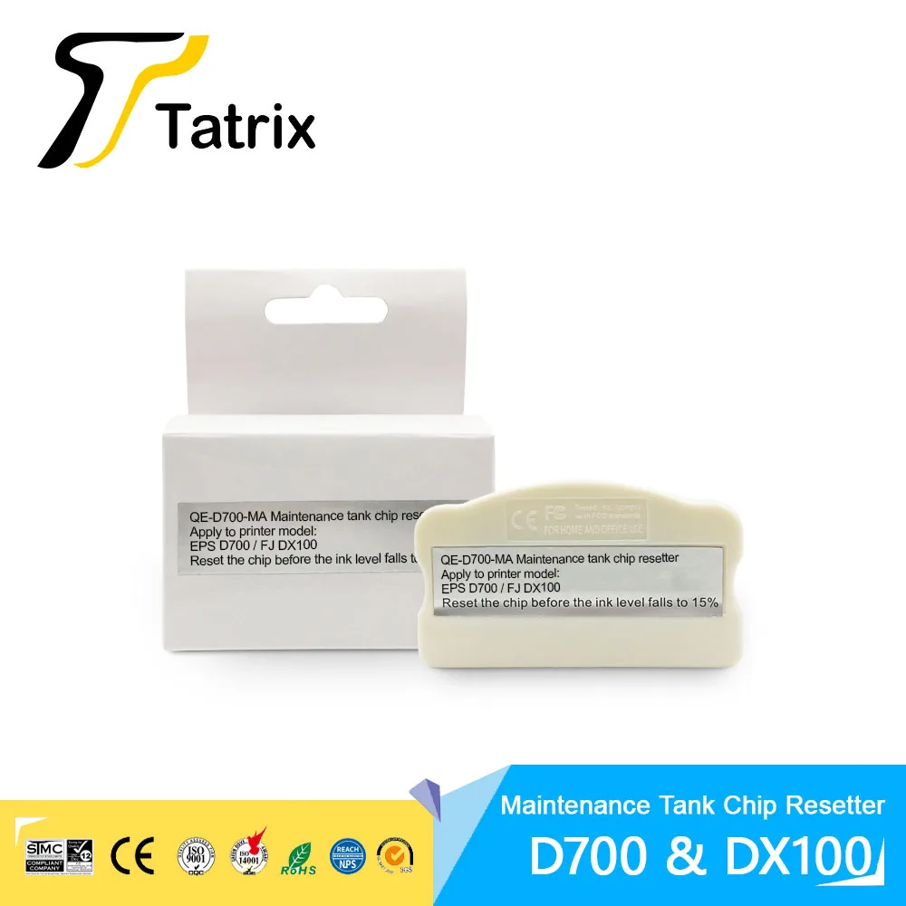 Tatrix T5820 Maintenance Tank Chip Resetter For Epson SureLab D700 SL-D700 For Fujifilm DX100 Fuji DX100 Waste Ink Tank Chip