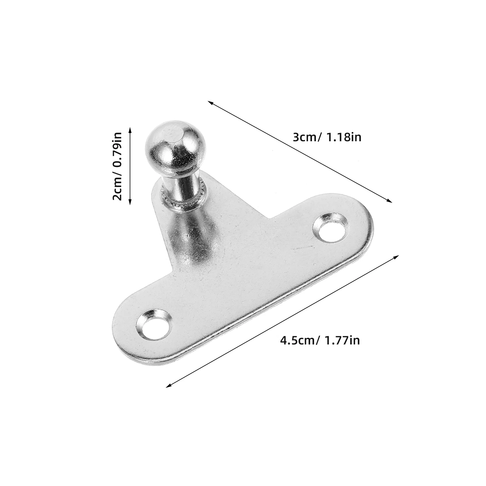 10 Pcs Bracket Accessories Gas Strut Mounts Channel Stud Hood Lift Supports Ball Brackets Iron Mounting Heavy Duty Spring