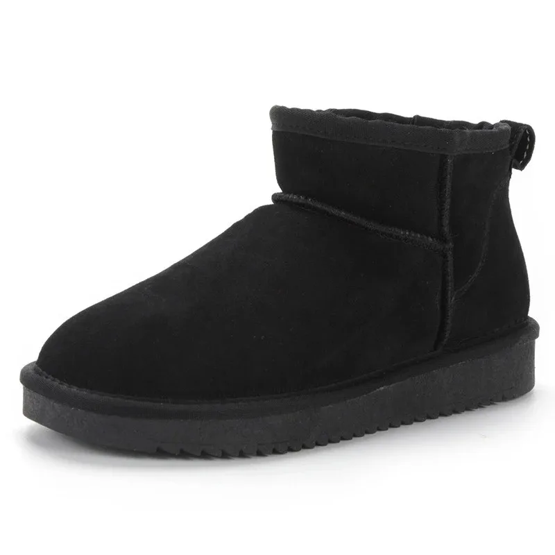 Nieuwe collectie echt leer Australië Klassieke dames mini-sneeuwlaarzen Dames koeienleer enkellaarzen Winter damesschoenen