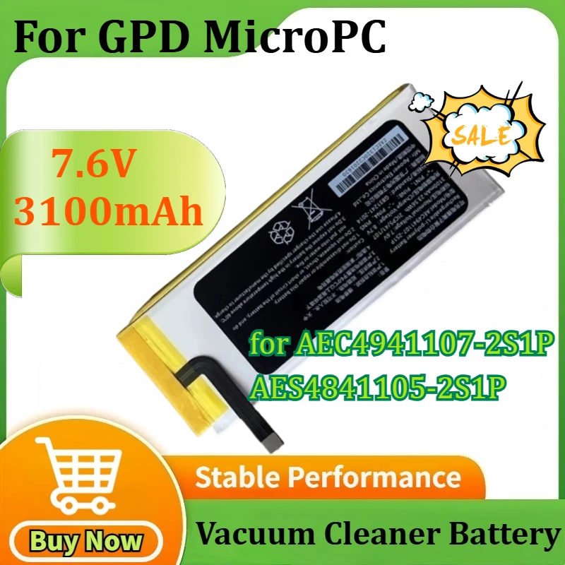 

New for AEC4941107-2S1P AES4841105-2S1P 7.6V 3100mAh for GPD MicroPC Laptop Battery High Quality Rechargeable Batteries