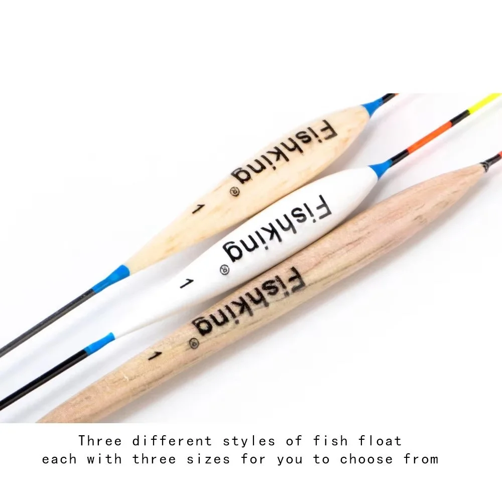 NGB 3PCS Long Tail Fishing Float Buoy Bobbers Barguzinsky Fir Floats 34cm-36cm 1.2g-1.5g Paulownia Carp Fishing Accessory