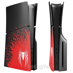 Premium ABS Replacement Shell Accessories for PS5 Slim Protective Cover Hard Faceplate Fit for Playstation 5 Slim Spider Version