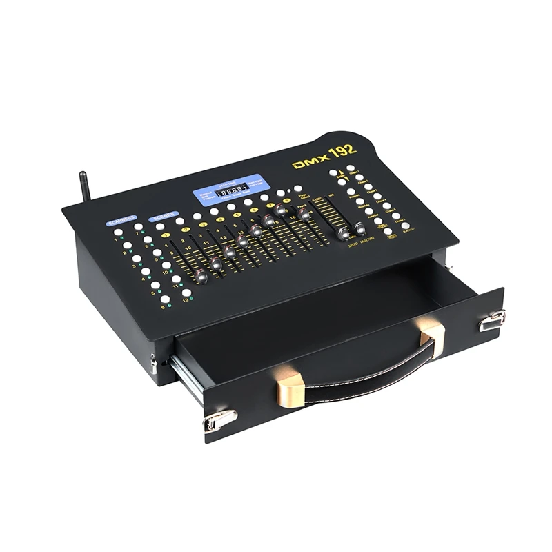 Беспроводная консоль DMX 512, 1 шт., беспроводная 192 канала, консоль сценического освещения, Dmx-контроллер для живых концертов, KTV Djs Clubs, британская вилка