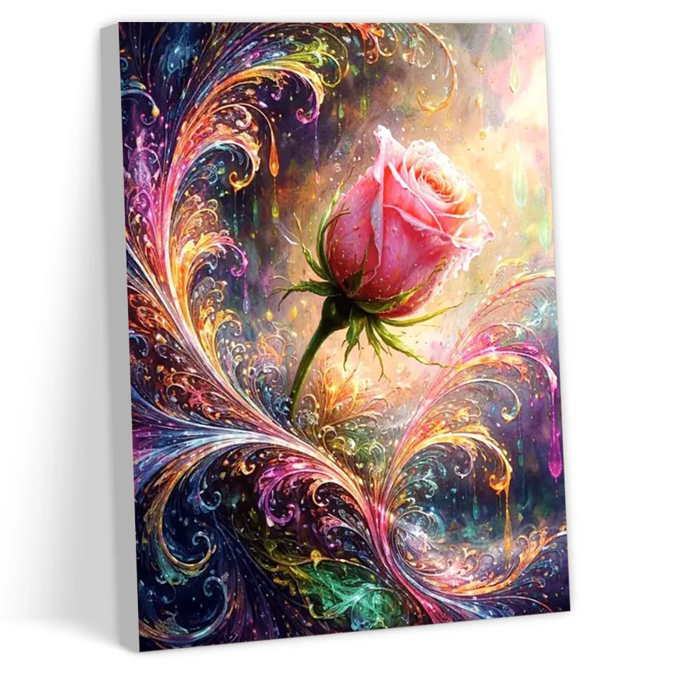 CHENISTORY Painting By Number Complete Kit On Canvas For Drawing Picture Paint Flowers Wall Decor pictures wall decoration Set
