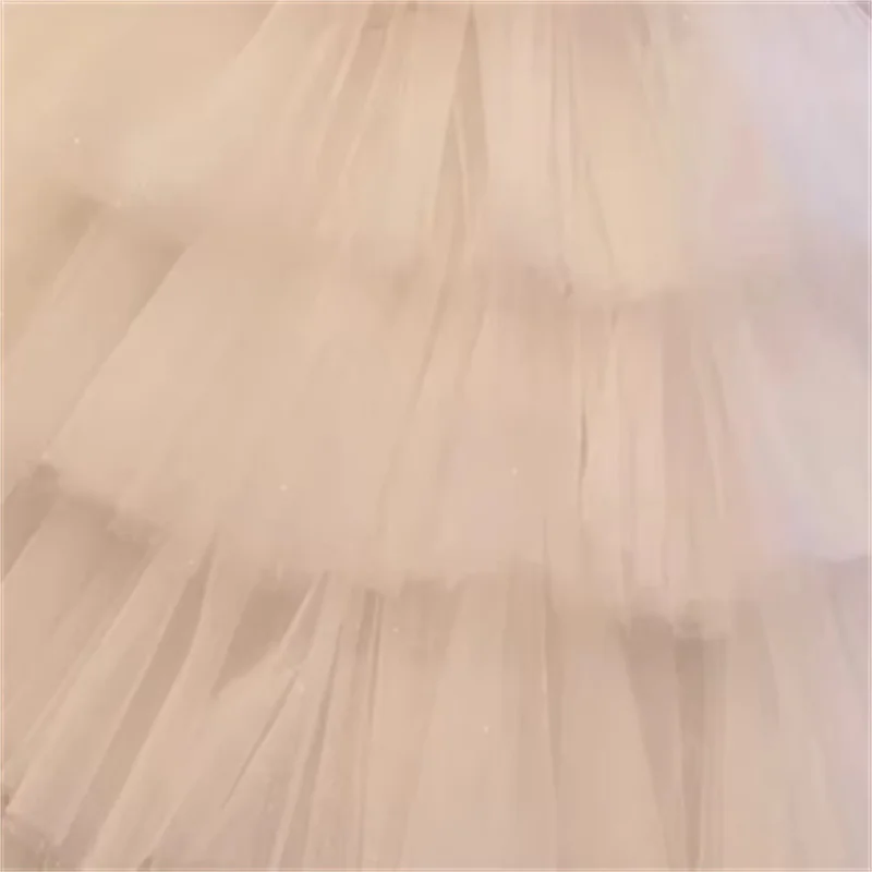 

Customized White Flower Girl Dress For Wedding Appliques Tiered Long Sleeve Floor Length Kids Birthday First Communion Gown