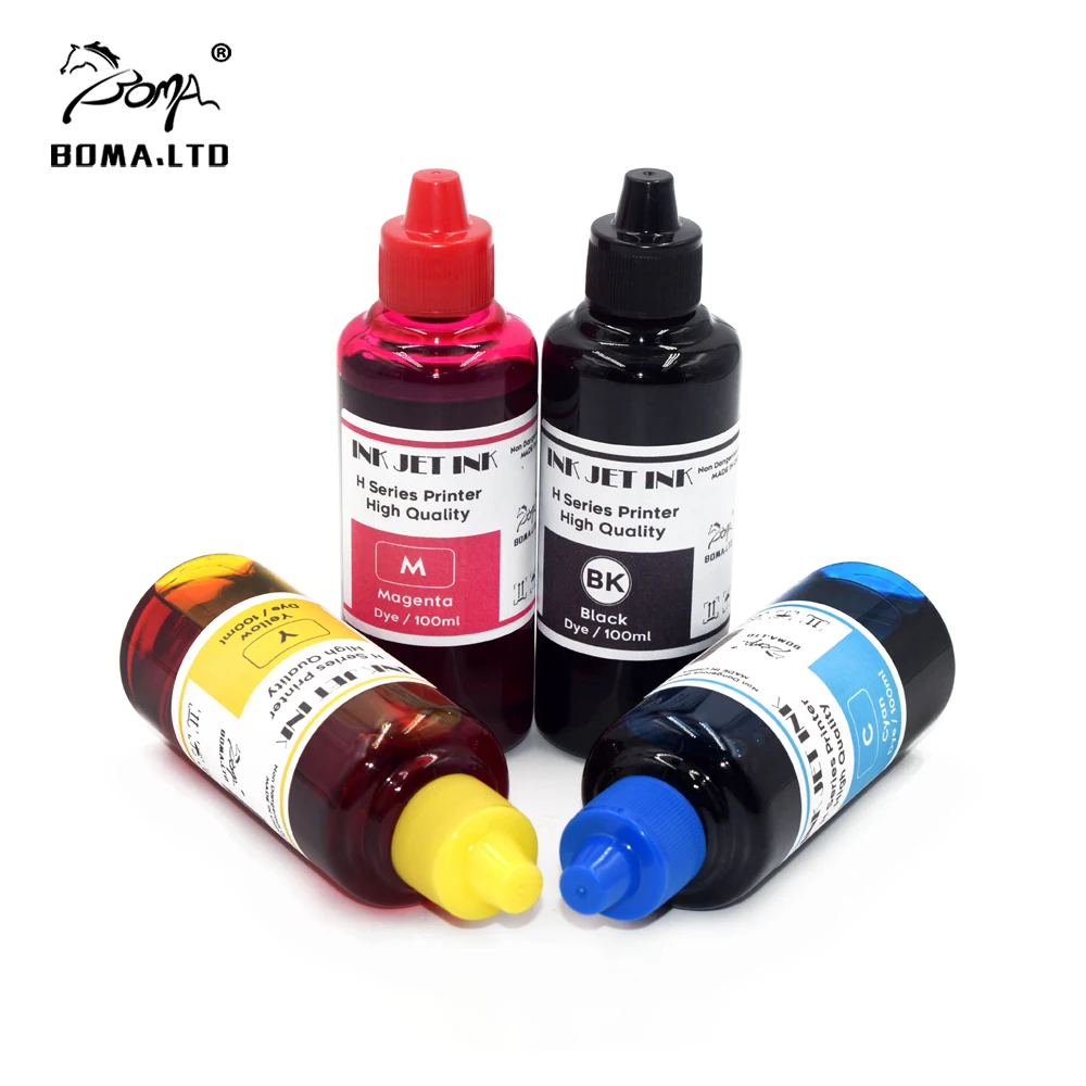 

4*100ml Waterbased Dye Pigment Ink for HP 10 82 for HP Designjet 500 500ps 800 800ps Printer For HP500 HP800