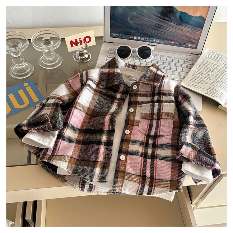 Kinder Jungen Hemd RAISE Herbst Kleinkind Baby Jungen Kariertes Langarm-Oberteil Retro Umlegekragen 2-10 Jahre Kinder Jungen T-Shirt Kleinkind Oberteil – Detail 9
