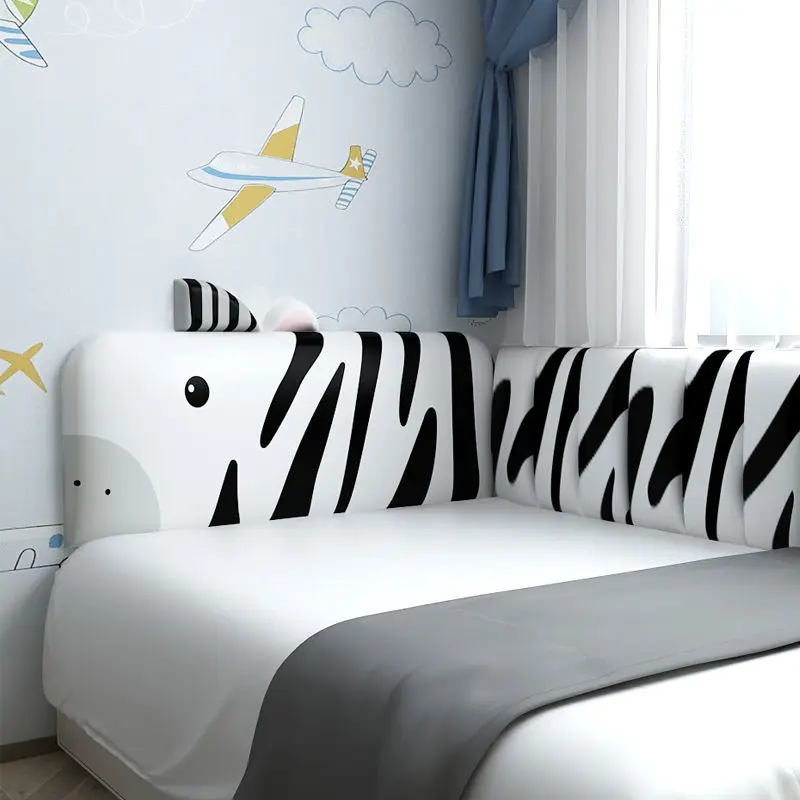 Cartoon Animal Bed Headboard Childern Bedroom Furniture Anti-collision Wall Panels Cabecero Cama Tete De Lit Bed Head