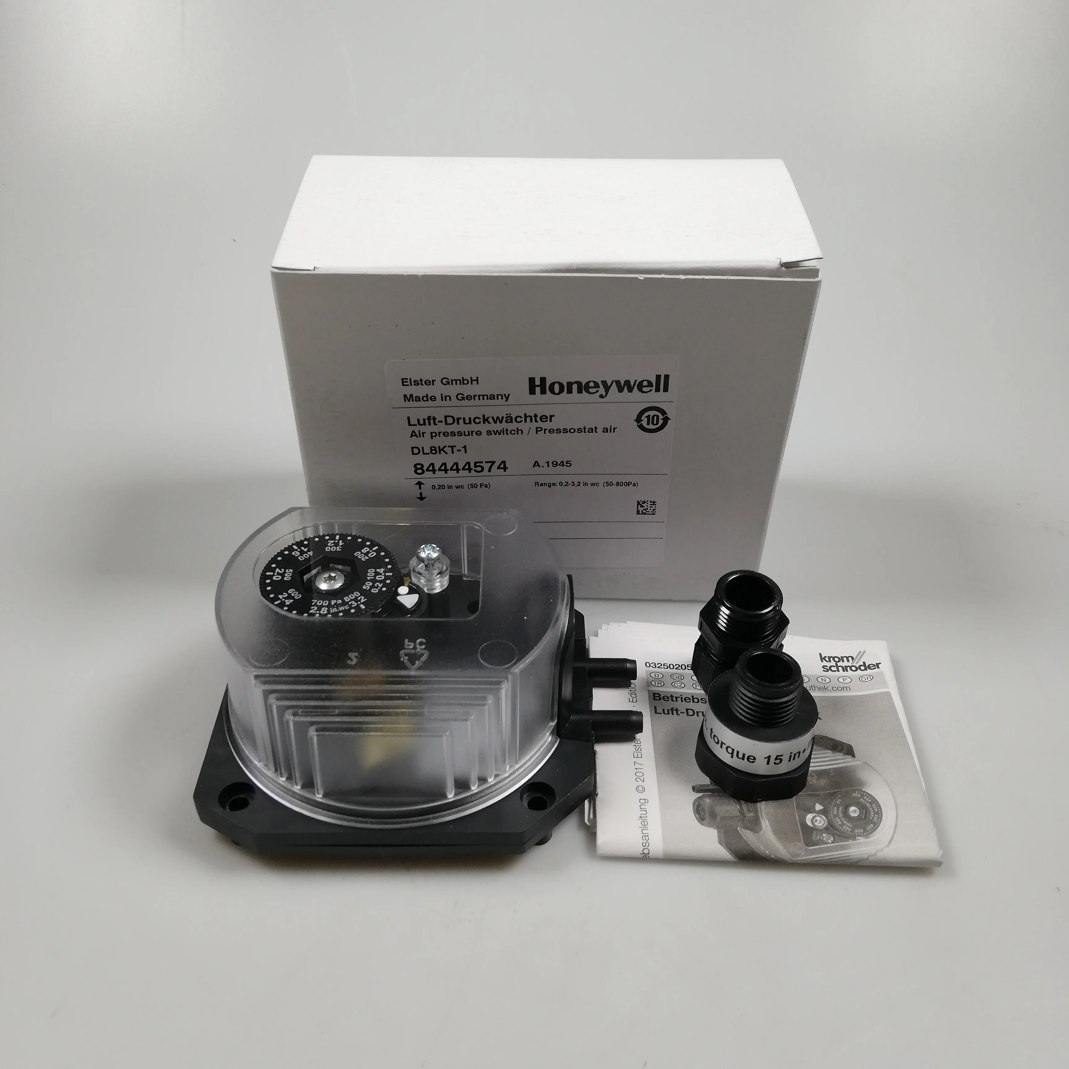 New Original DL150A-31 84444880 Gas Air Pressure Switch Adjustable Differential Pressure Switch For Industrial Boiler Burner Com