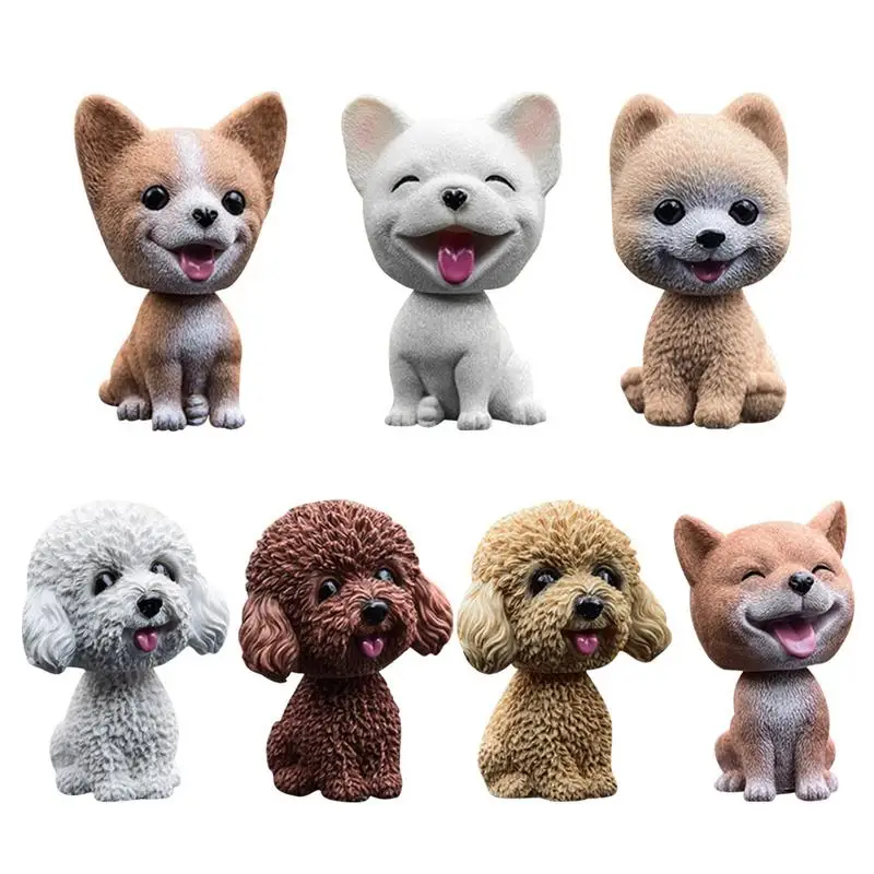 

Dashboard Bobbleheads Swing Head Resin Dogs Collectible Action Figure Desk Toy Accessories Novelty Gifts Home Office Decor