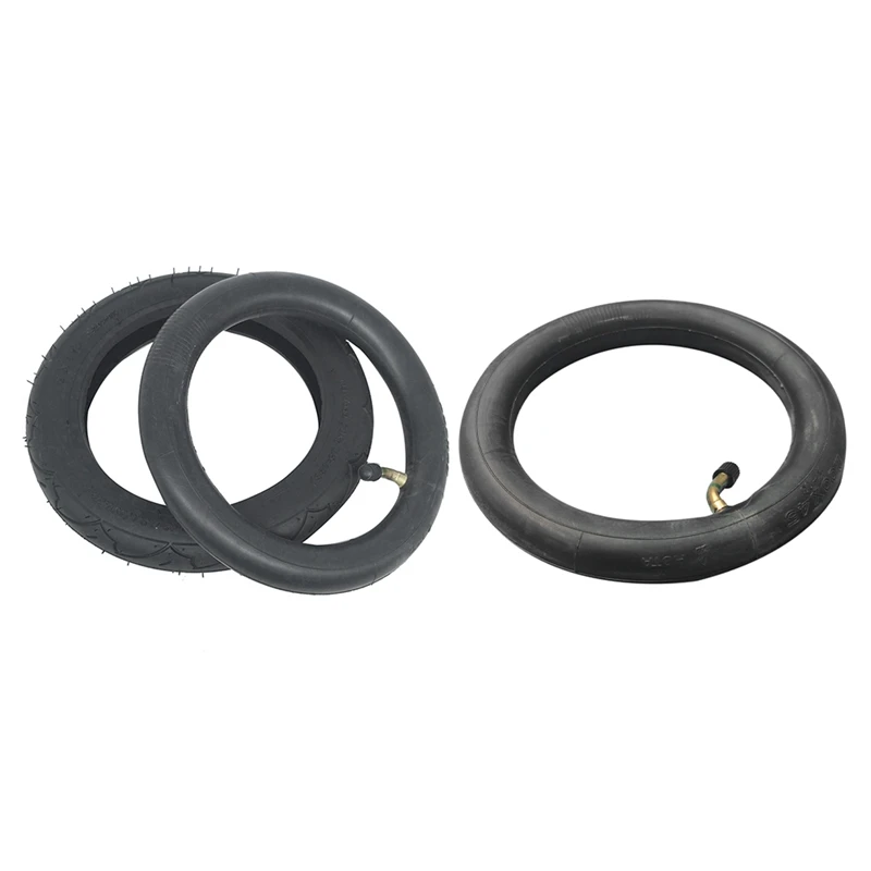 1 Set 8 Inch Tyre 8X1 1/4 Scooter Tire & Inner Tube Set & 1 Pcs 8 Inch 8X1 1/4 Scooter Inner Tube With Bent Valve