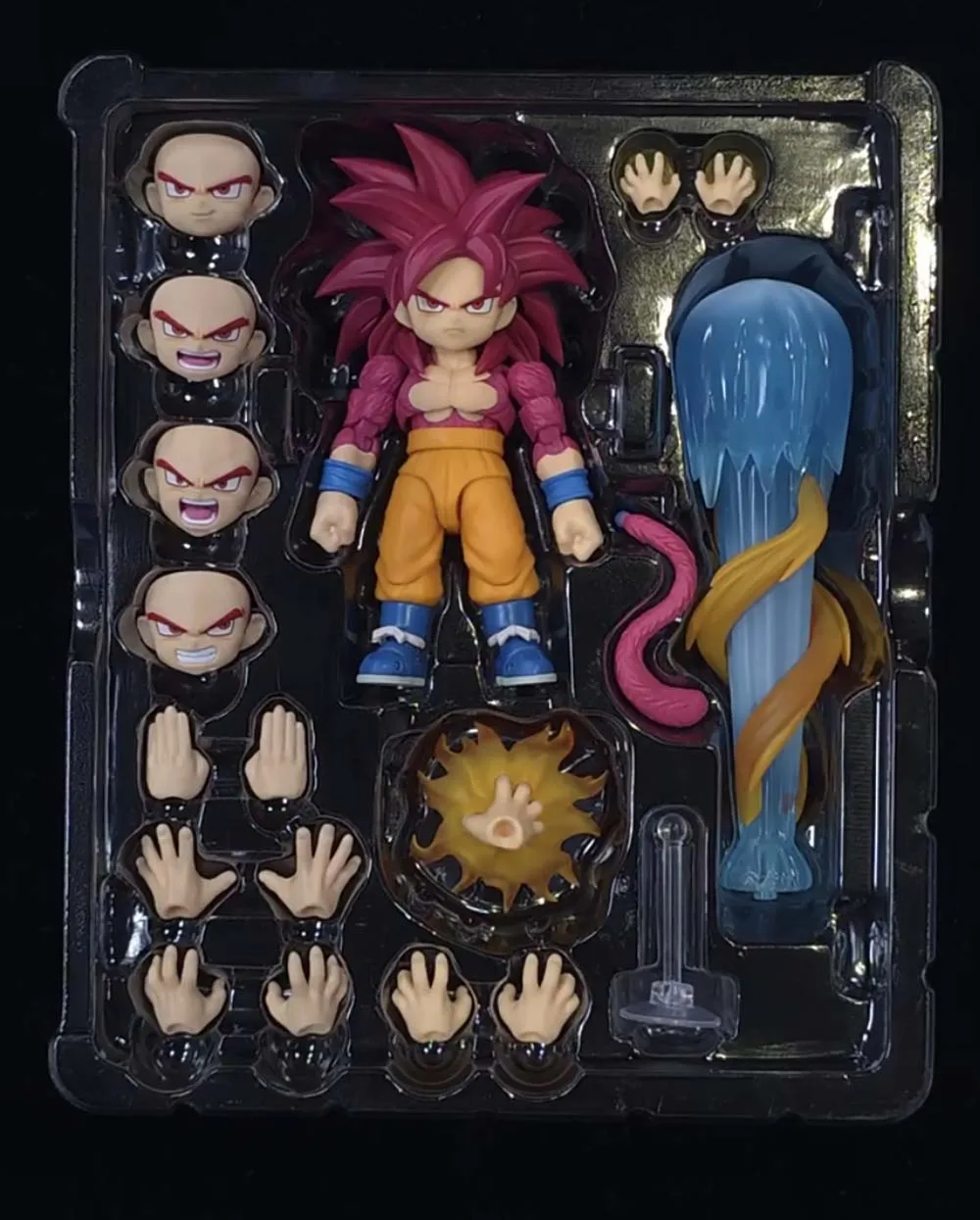 In Stock Bandai Dragon Ball DAIMA S.H.Figuarts Super Saiyan 4 Son Goku (Mini) -DAIMA Figures Anime Model Genuine Boxed Toy Gift view 5