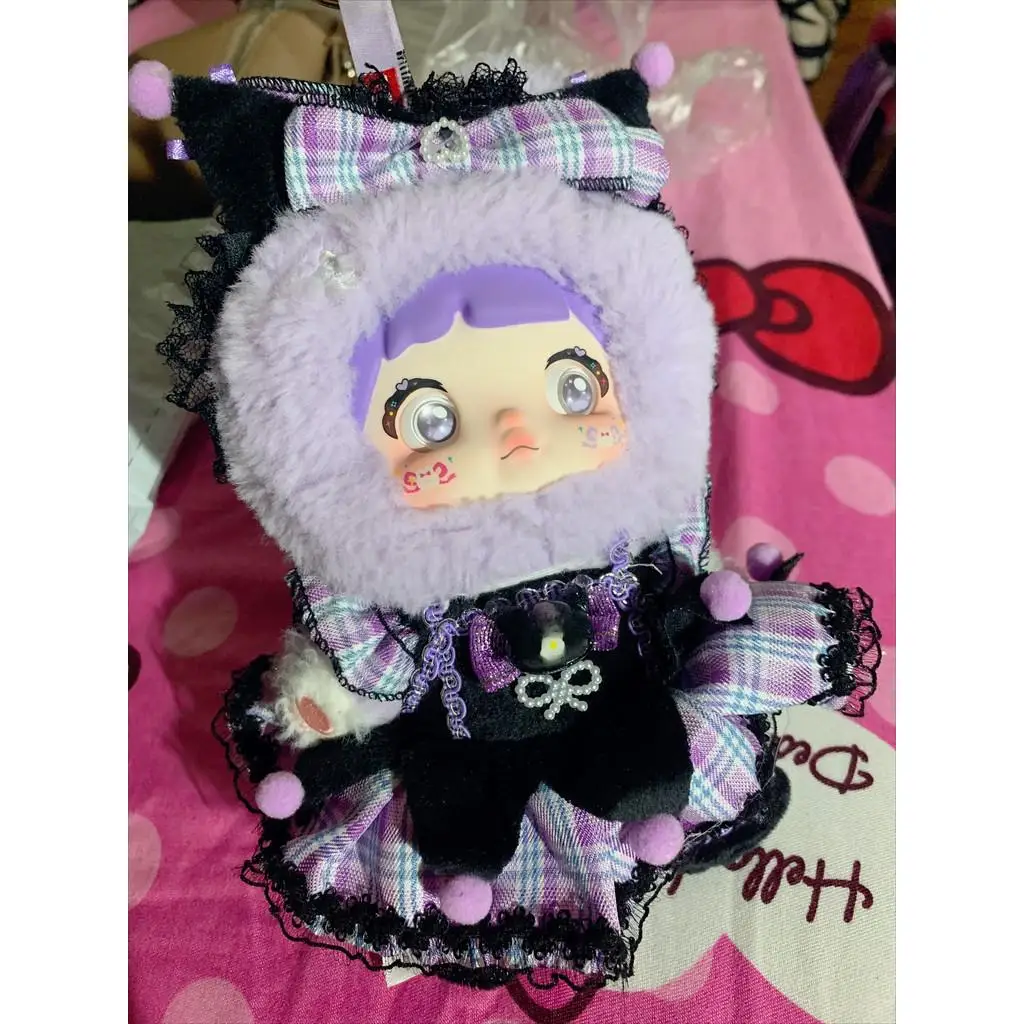 Barboteuse de poupée en coton pour Nommi/20CM, tenue de remplacement de poupée en peluche de dessin animé, robe Lolita, accessoires de maison de jeu, Mini vêtements DIY