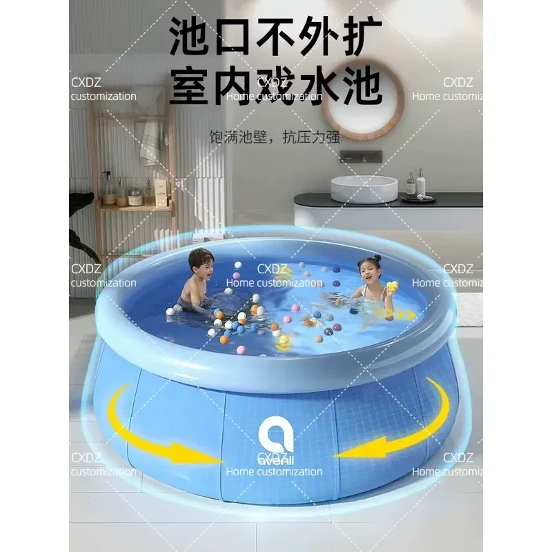 Large Inflatable Swimming Pool Thickened Family Outdoor Folding Adult Paddling Pool for Children