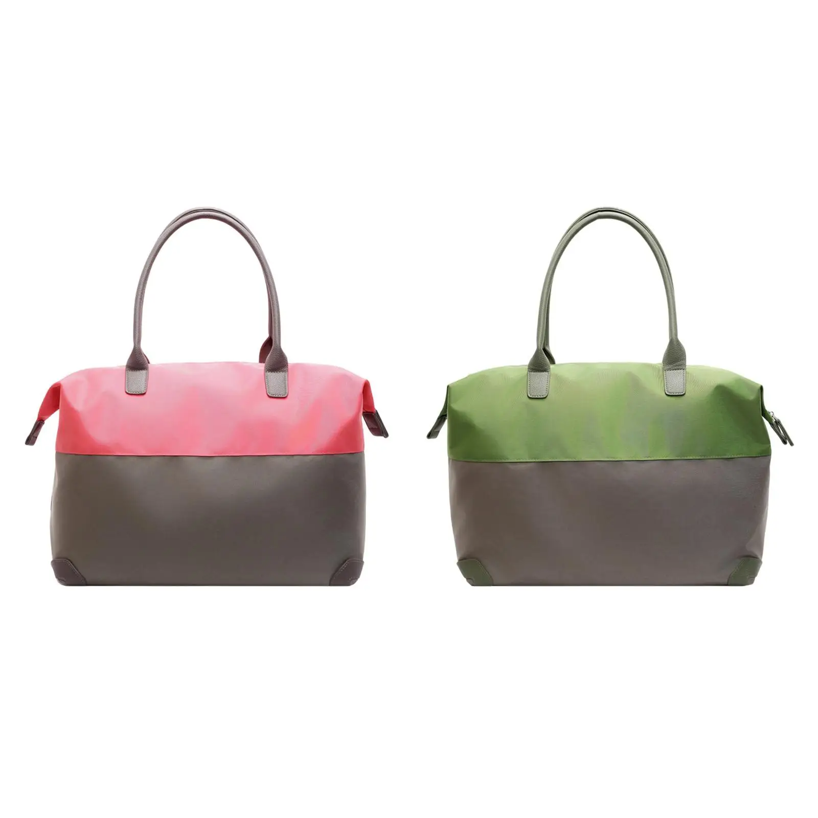 حقيبة سفر من القماش الخشن بمقبض علوي وحقيبة كتف ذات سعة كبيرة ومتعددة الأغراض