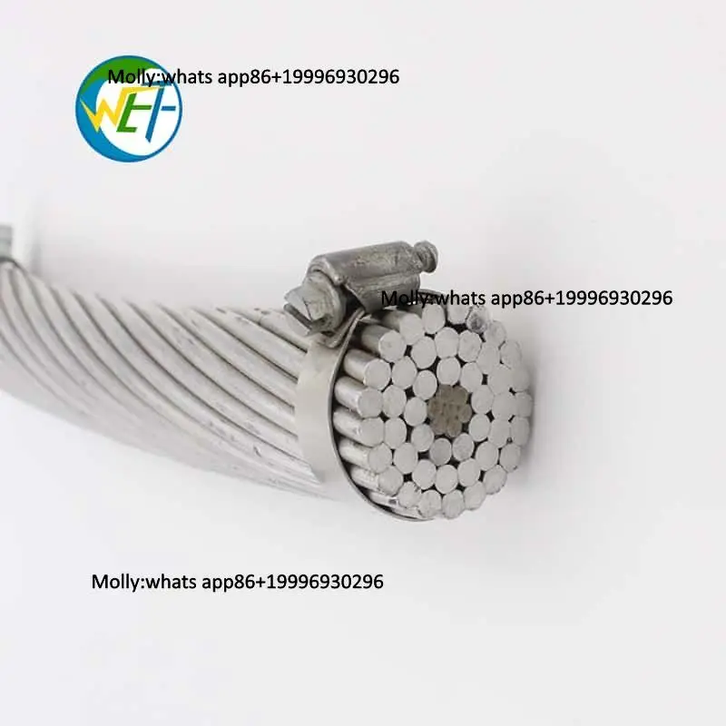 ACSR Solid Bare Conductor Steel-cored Aluminum Stranded Wire High Voltage Overhead Transmission Lines Wolf Brand