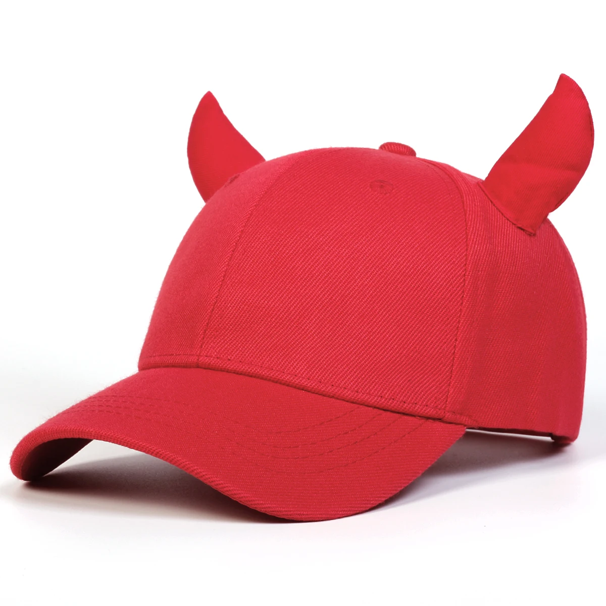 Unisex Personalized Bull Horn Baseball Caps Spring Autumn Outdoor Adjustable Casual Hats Sunscreen Hat