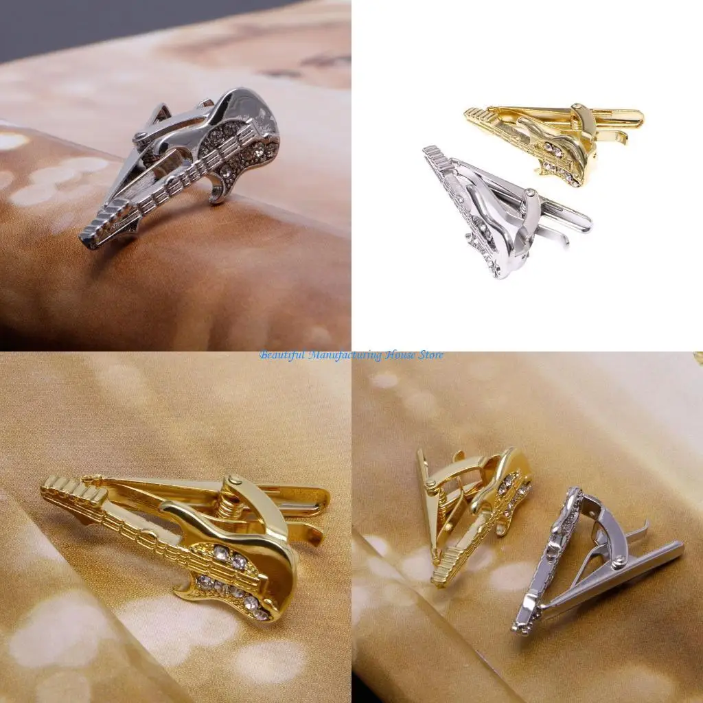 

E56A Стильный мужской винтажный зажим для галстука, зажим для галстука, барная застежка, гитара, очки, якорь