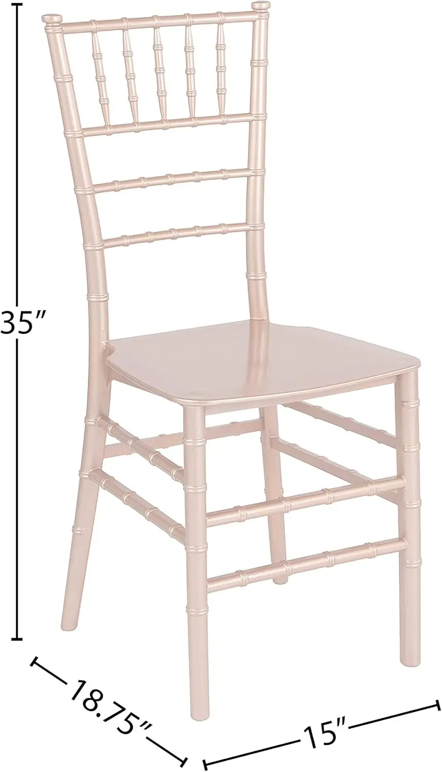 

Hercules Series Rose Gold Resin Stachiavari Chair