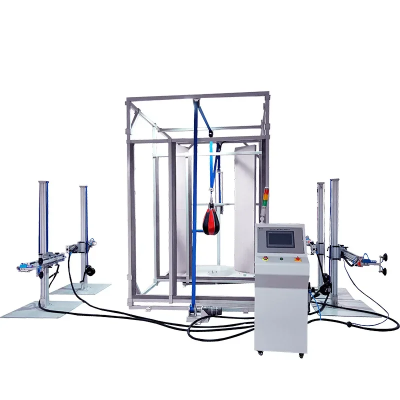 Electric wooden door sandbag impact tester, elevator door impact force tester