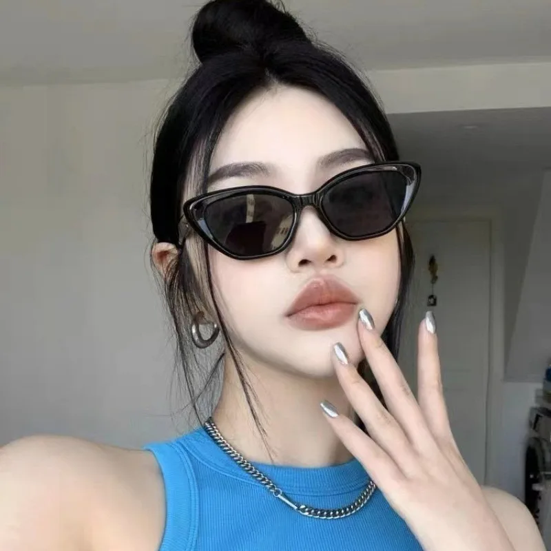 Koreanische Cat Eye Fashion Sonnenbrille für Damen Sonnenschutz – Detail 3