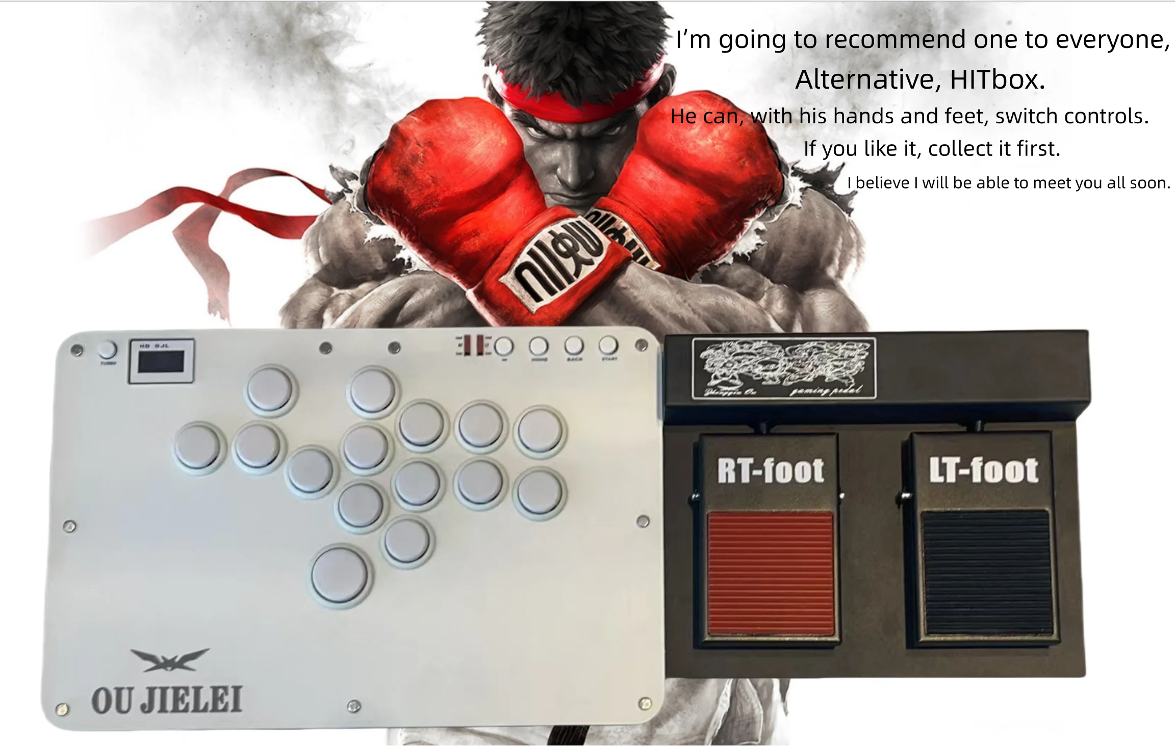 Oujielei/ hitbox / fighting keyboard  joystick  Arcade/ PS3/PS4/PS5/PC/Street Fighter 6/King of Fighters/iron fist8