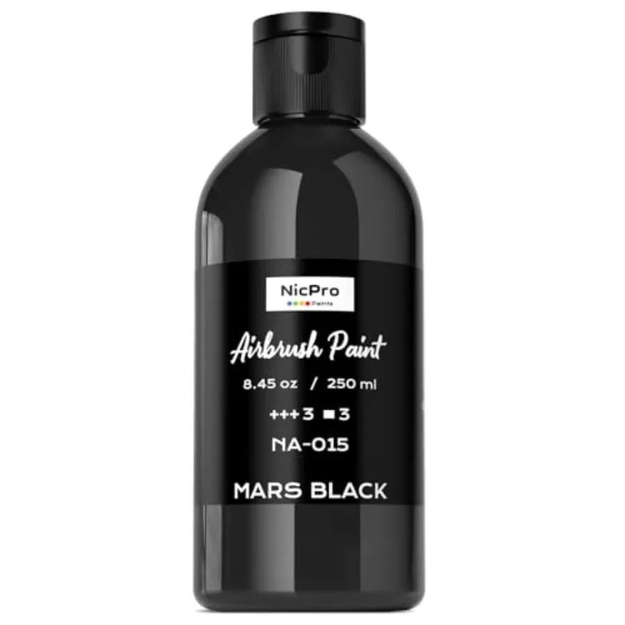 

Large Airbrush Paint 8.45 oz, 250 ml Ready to Spray Opaque Water-Based Acrylic Air Brush Paints for Model, Wood, Canvas, Metal,