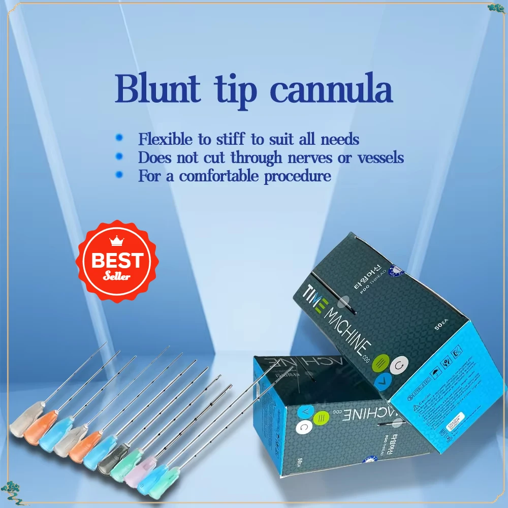 

Disposable Micro Blunt Needle Canula 14G 90MM 18G 100MM Blunt Tip Cannula Needle For Filler Hyaluronic 4.7 8