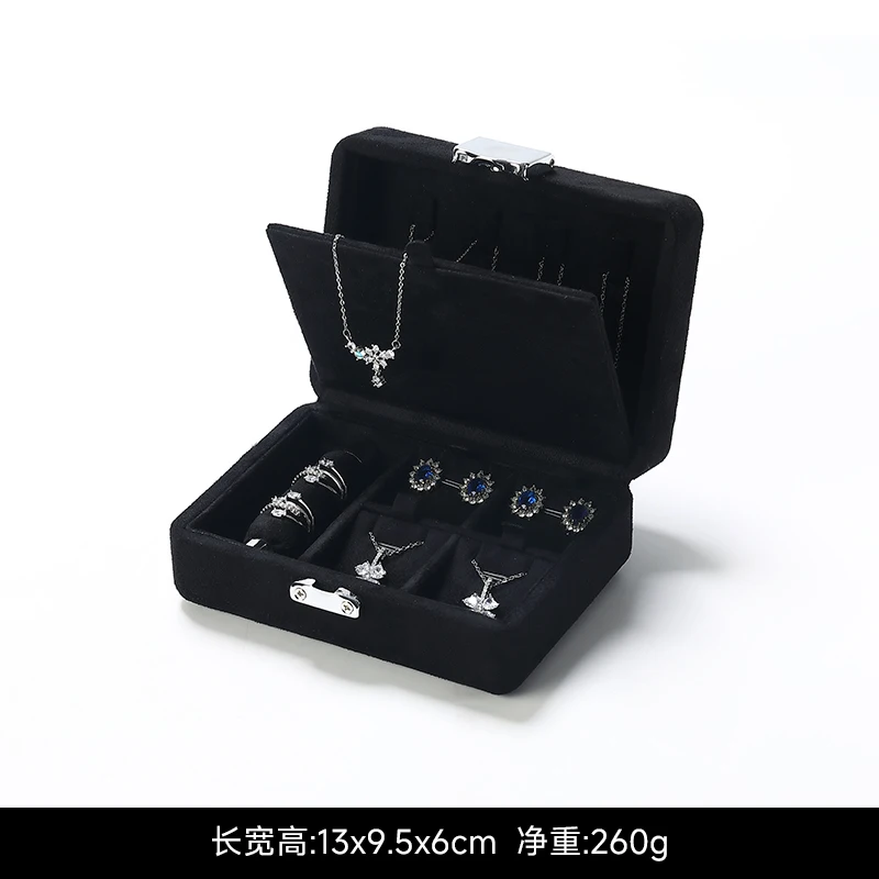Caja de almacenamiento de joyas, joyero, collar, pulsera, caja de almacenamiento de anillos, joyero portátil