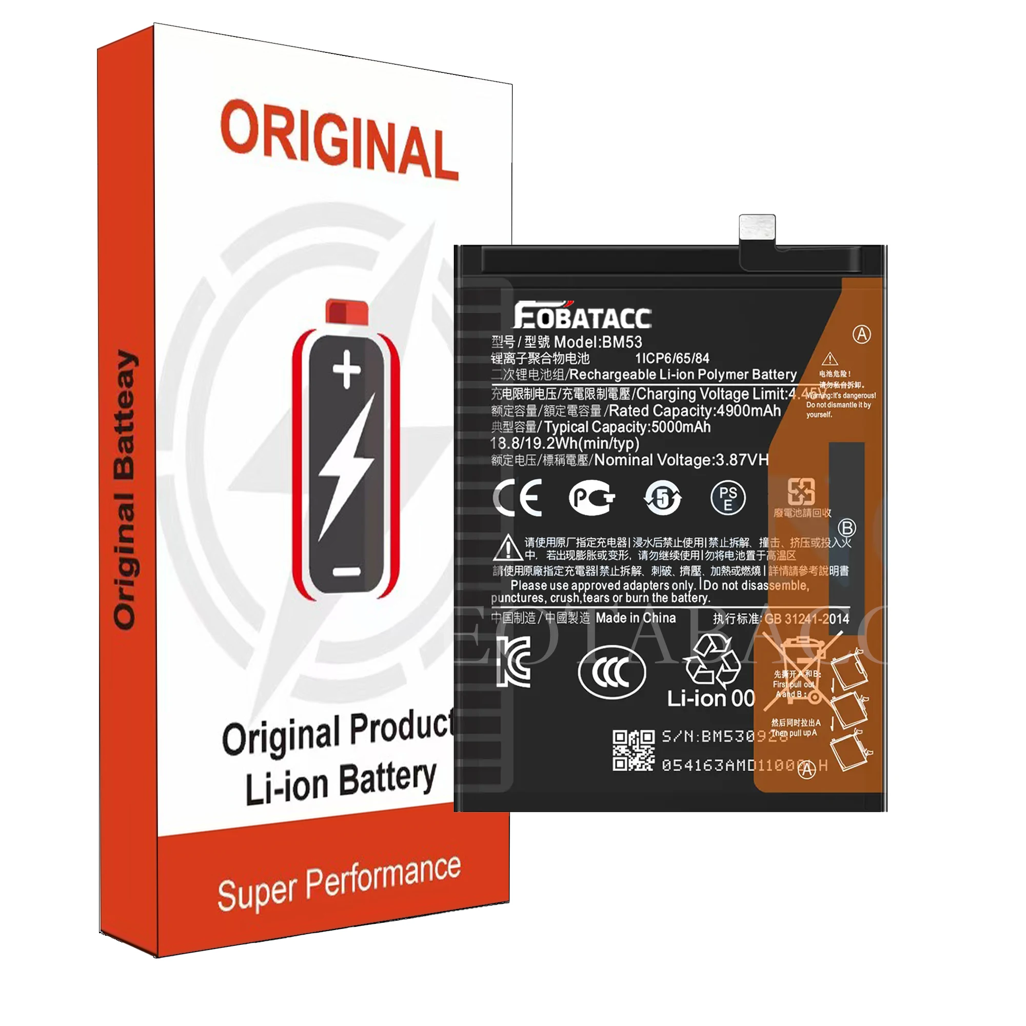 2025 Years EOBATACC 100% New BM53  Battery For Xiaomi Mi 10T Pro 5G/K30S/ 10T (5G)/K30S ULTRA 5000mAh Batteries+Free Tools