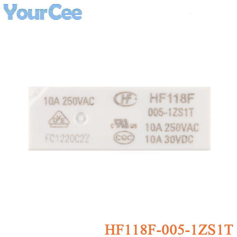 2 SZTUK Przekaźnik dużej mocy HF118F HF118F-005-1ZS1T HF118F-012-1ZS1T HF118F-024-1ZS1T 1ZS1T DC 5V 12V 24V 5 Pin