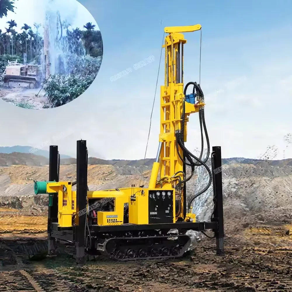 Hengwang 100m 200m 300m 400m 500m water drilling machine water well drilling machine for sale