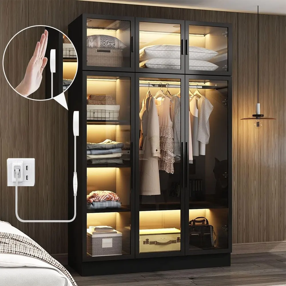 Touch Dimmable COB LED Strip Lights, Warm/White 0.5m 1.5m 2.5m Touch Sensor Under Cabinet Lighting, Vibrant LED Tape