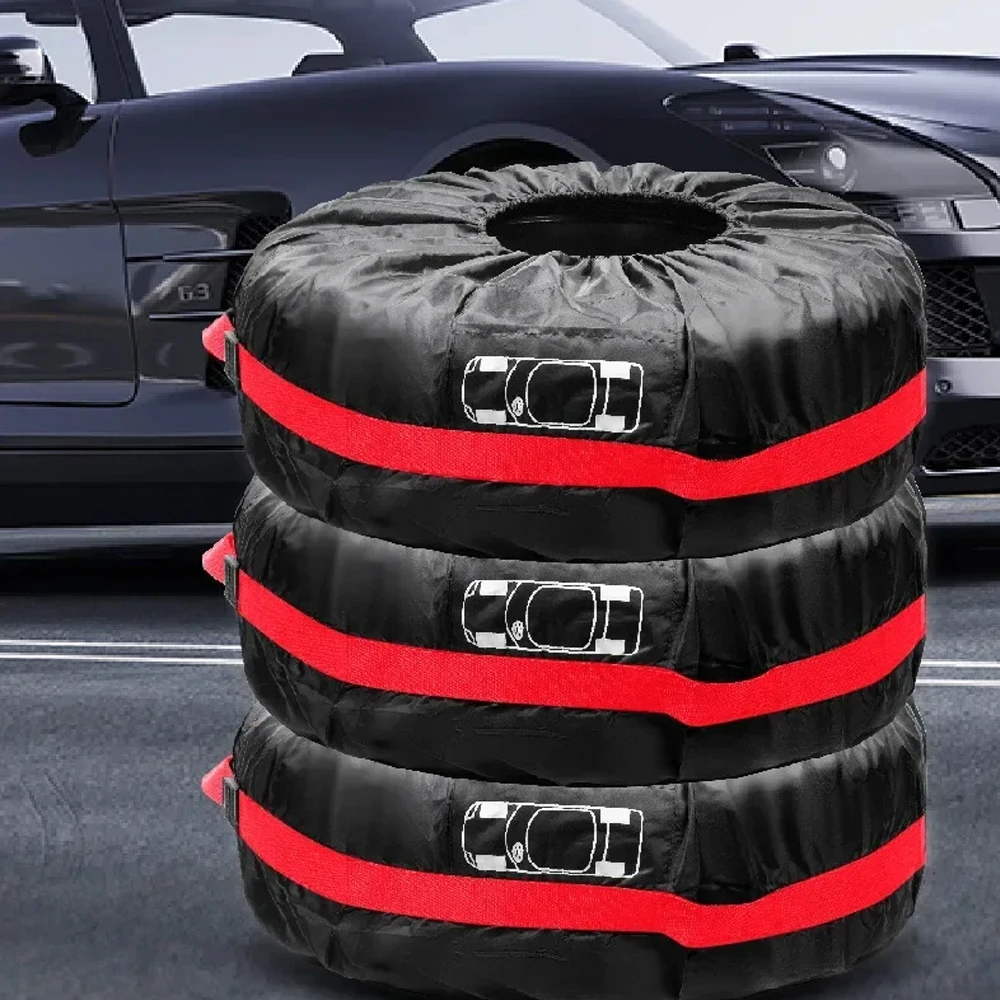 Car Spare Tire Cover Case Nylon Auto Wheel Tires Storage Bags Vehicle Tyre Waterproof Dust-proof Protector Styling Accessroies