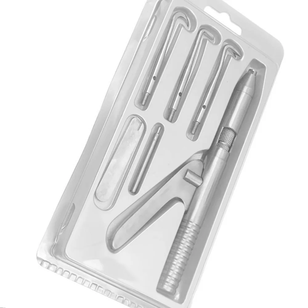 Stainless Steel Automatic Dental Crown Remover with 3 Different Tips Crown Bridge Removal Tool